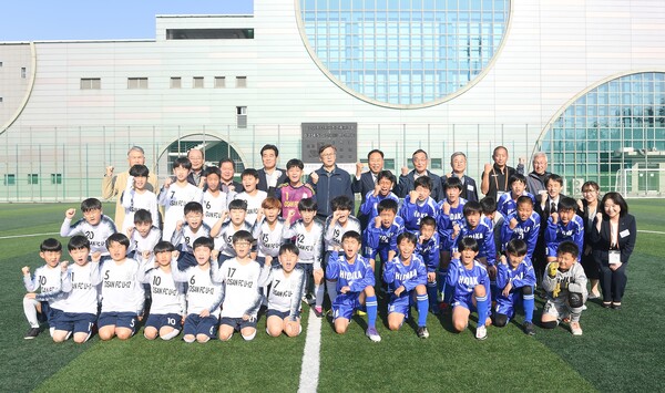 일본 히다카시 초등생들이 오산시를 방문, 오산의 초등생들과 스포츠 교류를 가졌다.